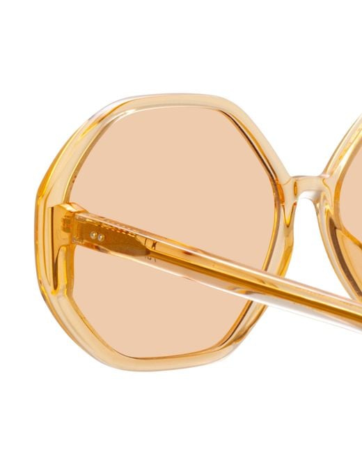Linda Farrow Black Paloma Sunglasses