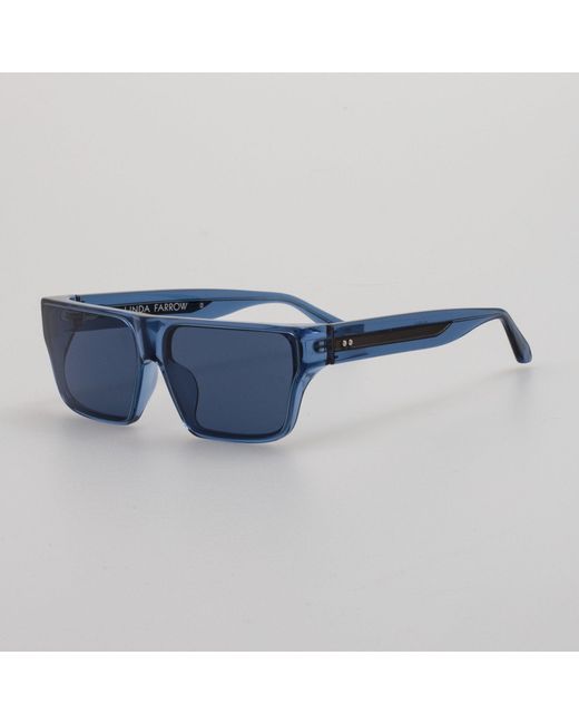 Linda Farrow Blue Brady Sunglasses