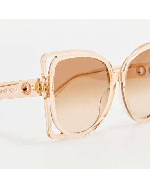 Linda Farrow Brown Astra Sunglasses