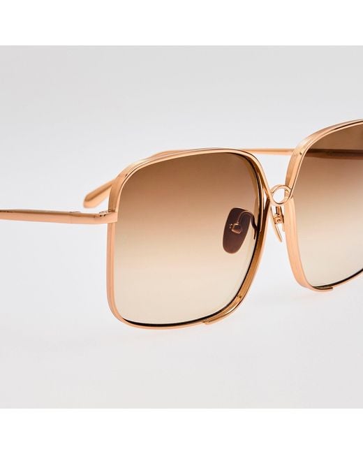 Linda Farrow Brown Genevieve Sunglasses