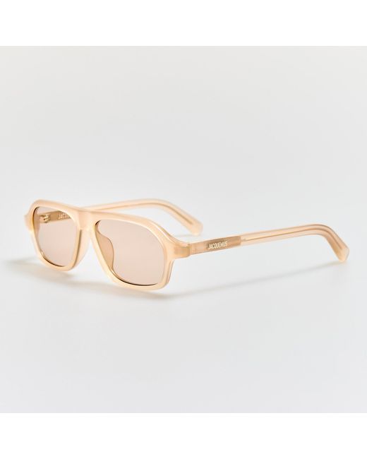 Jacquemus Pink Becane Sunglasses