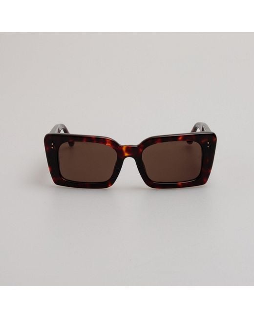 Linda Farrow Brown Nieve Sunglasses