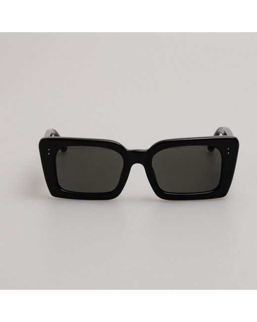 Linda Farrow Black Nieve Sunglasses