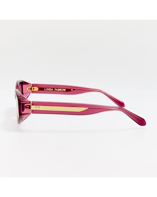 Linda Farrow Pink Lyra Sunglasses