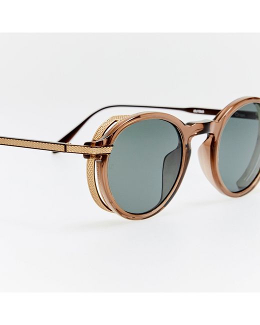 Linda Farrow Brown Orion Explorer Sunglasses
