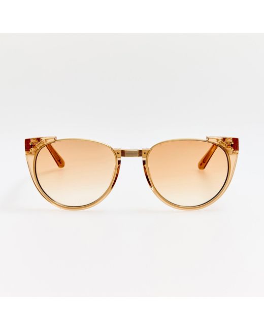 Linda Farrow Brown Iris Sunglasses
