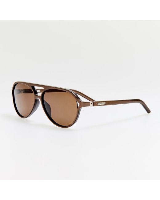 Jacquemus Brown Pastro Sunglasses