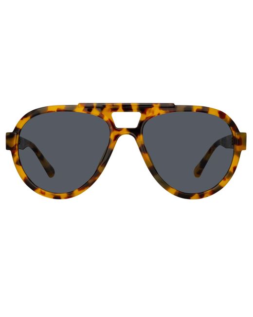 The Attico Multicolor Jurgen Aviator Sunglasses
