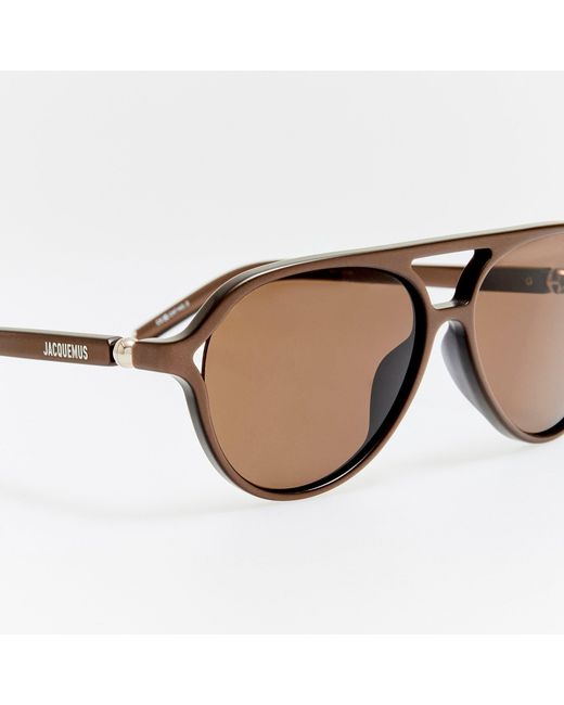 Jacquemus Brown Pastro Sunglasses
