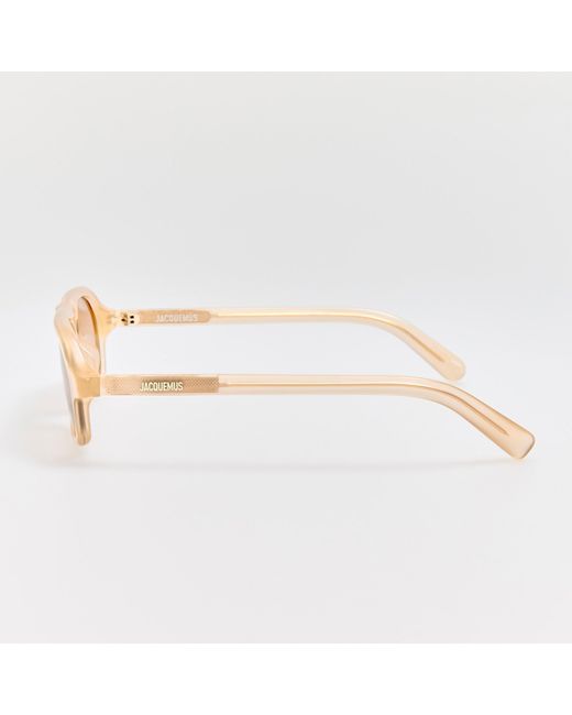 Jacquemus Pink Becane Sunglasses