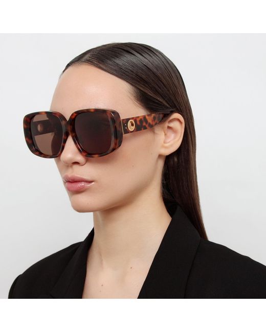 Linda Farrow Black Astrid Oversized Sunglasses