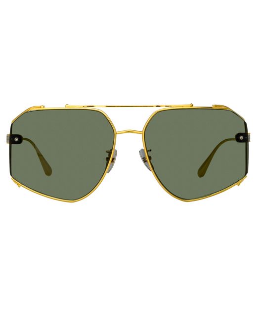 Linda Farrow Black Amar Sunglasses
