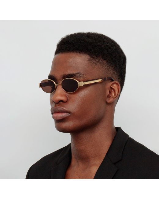 Linda Farrow Brown Men's Sadie Sunglasses