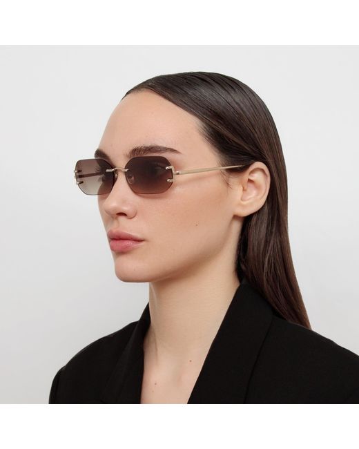 Linda Farrow Brown Magali Sunglasses