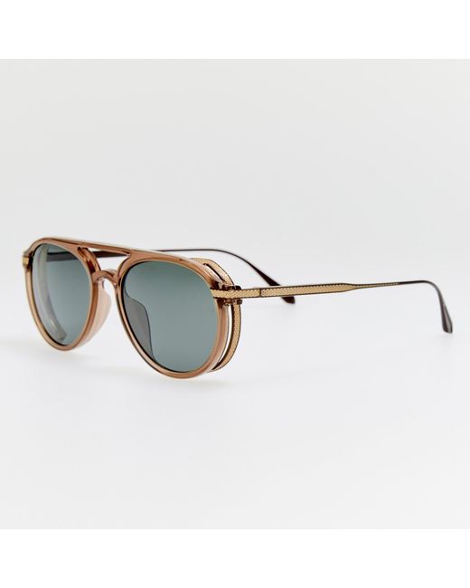 Linda Farrow Brown Sutton Explorer Sunglasses