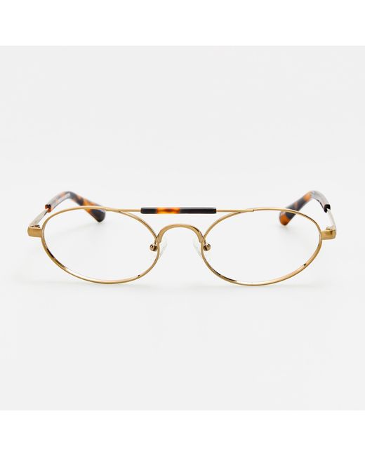 Dries Van Noten Brown Oval Optical