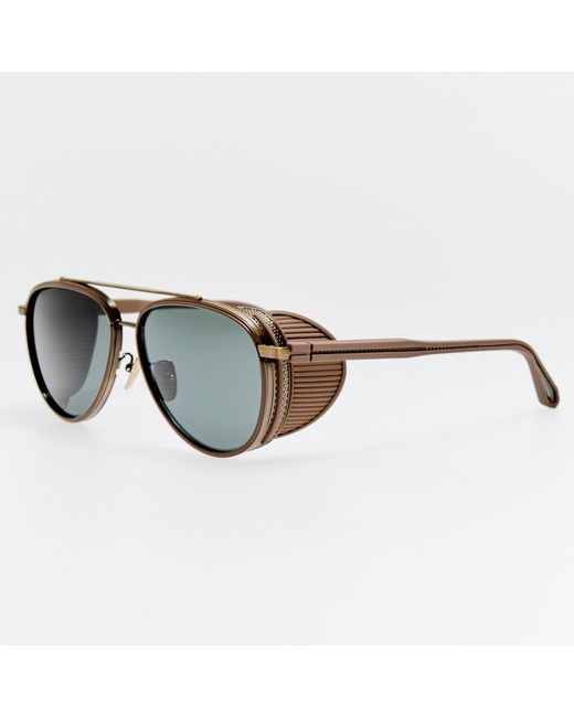 Linda Farrow Brown Cortes Explorer Sunglasses