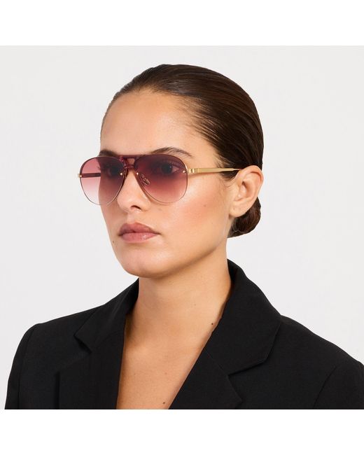 Linda Farrow Pink Taya Sunglasses