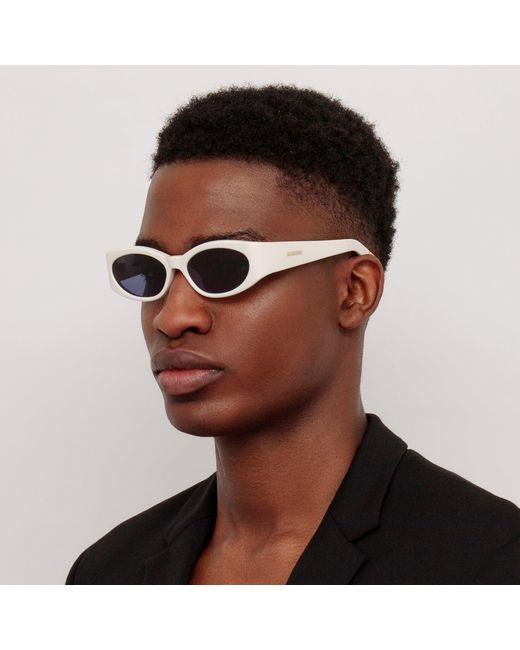 Jacquemus Blue Ovalo Oval Sunglasses