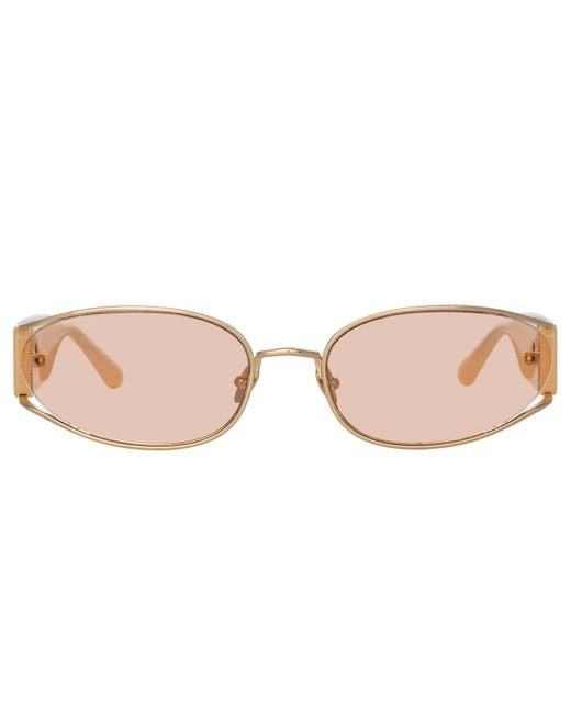 Linda Farrow Pink Shelby Cat Eye Sunglasses