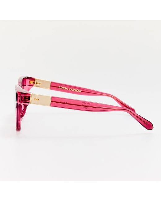 Linda Farrow Pink Frey Sunglasses