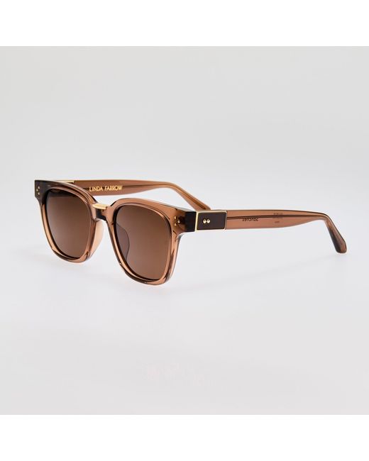 Linda Farrow Brown Sanchez Sunglasses