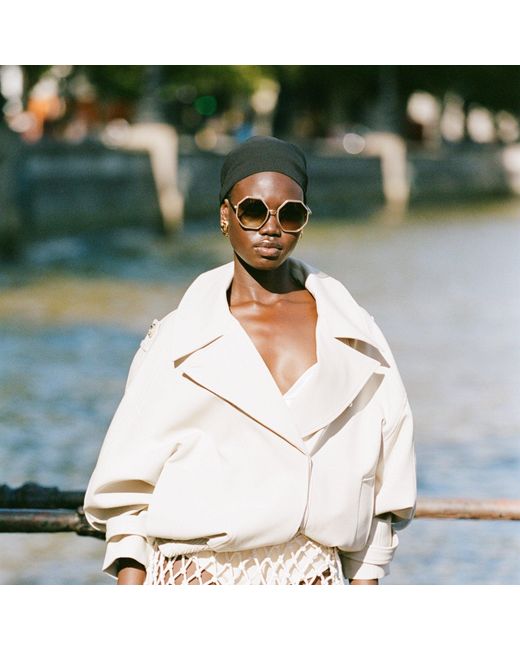 Linda Farrow Brown Coraline Sunglasses