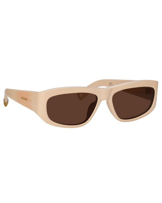 Linda Farrow Brown Pilota D-frame Sunglasses