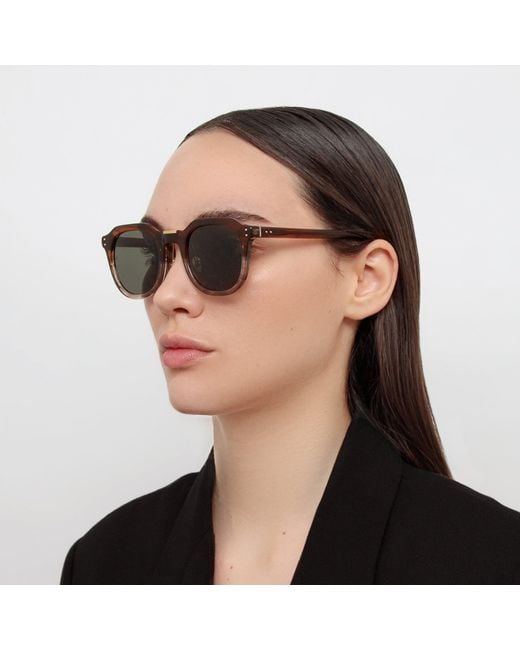 Linda Farrow Black Fletcher Sunglasses