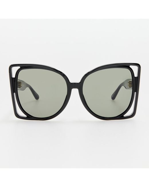 Linda Farrow Black Astra Sunglasses
