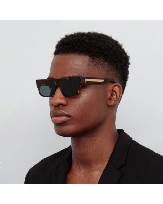 Linda Farrow Black Men's Brady Sunglasses