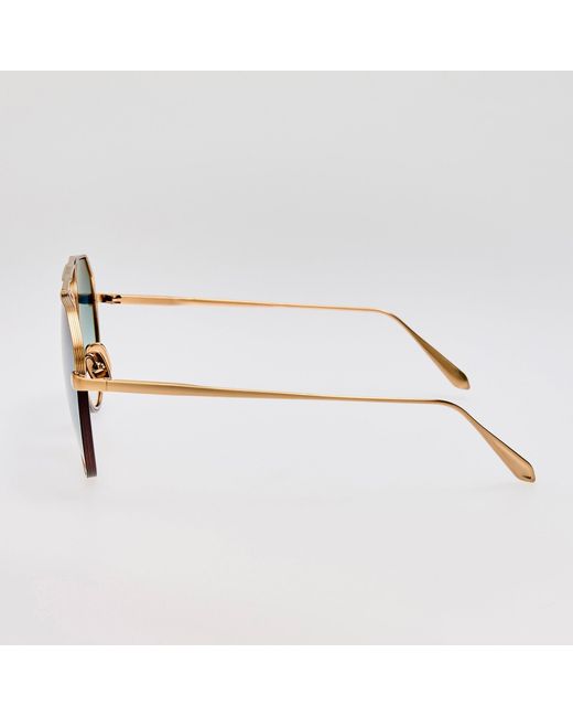 Linda Farrow Blue Bayer Sunglasses
