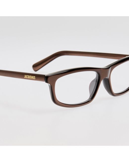 Jacquemus Brown Cuadro Optical