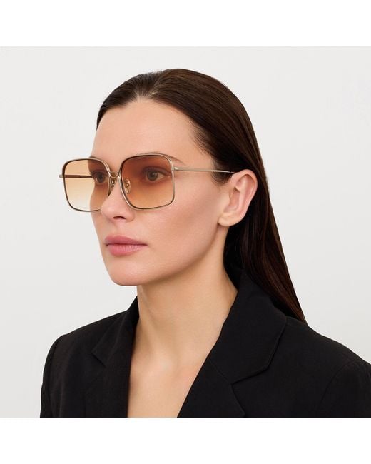 Linda Farrow Brown Genevieve Sunglasses
