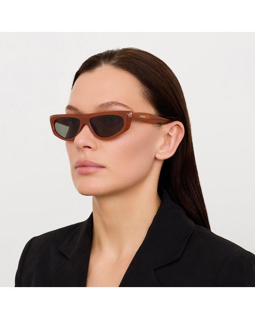 Jacquemus Brown Casco Sunglasses