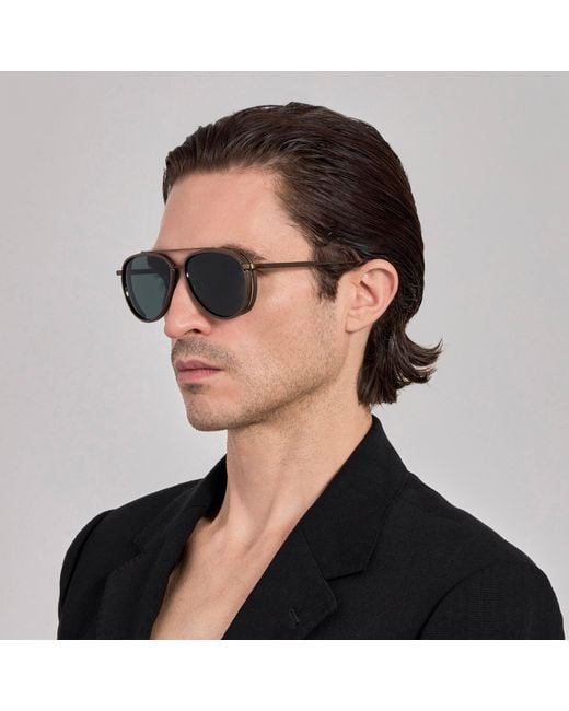 Linda Farrow Brown Cortes Explorer Sunglasses