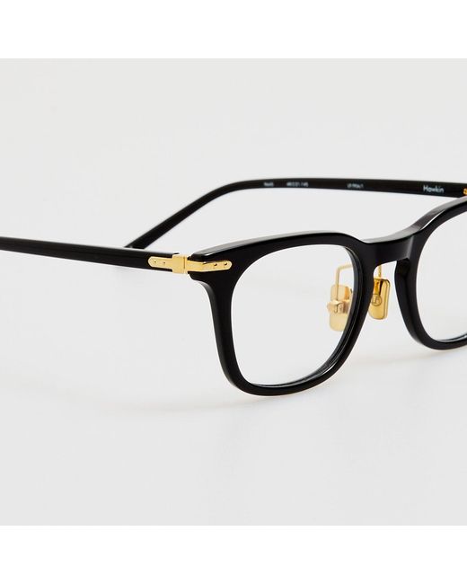Linda Farrow Black Men's Hawkin Optical