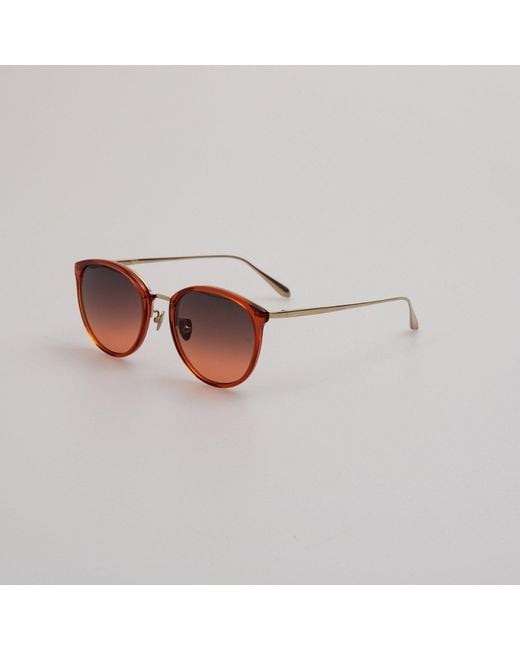 Linda Farrow Brown Calthorpe Sunglasses