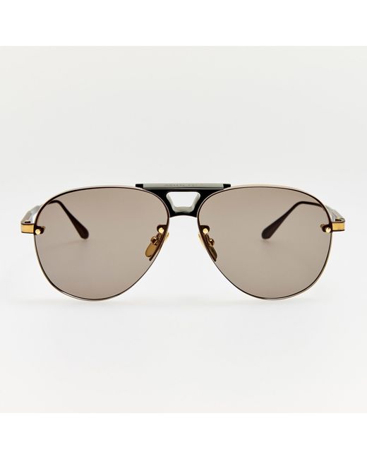 Linda Farrow Brown Taya Sunglasses