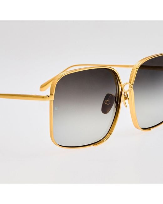 Linda Farrow Brown Genevieve Sunglasses