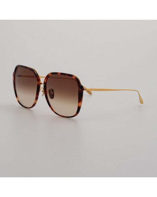 Linda Farrow Black Sofia Sunglasses