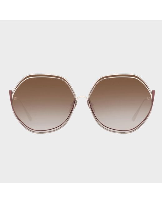 Linda Farrow Brown Aspen Sunglasses