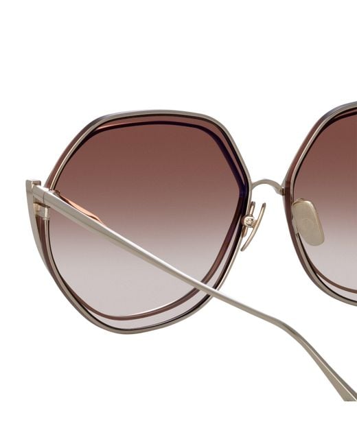 Linda Farrow Brown Aspen Sunglasses