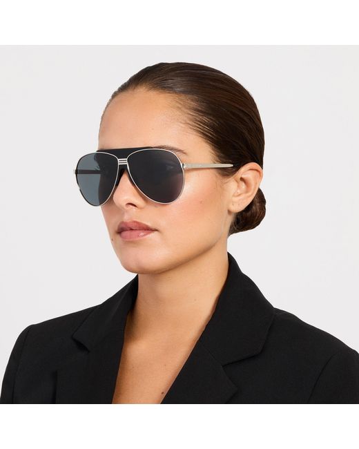 The Attico Gray Amelia Sunglasses