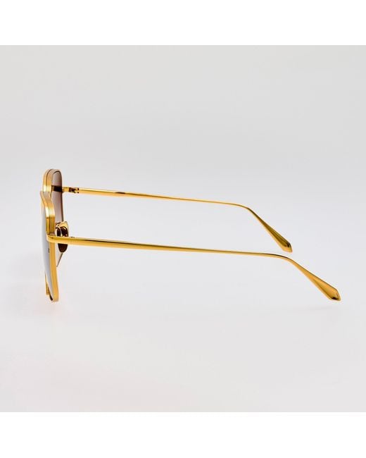 Linda Farrow Brown Genevieve Sunglasses