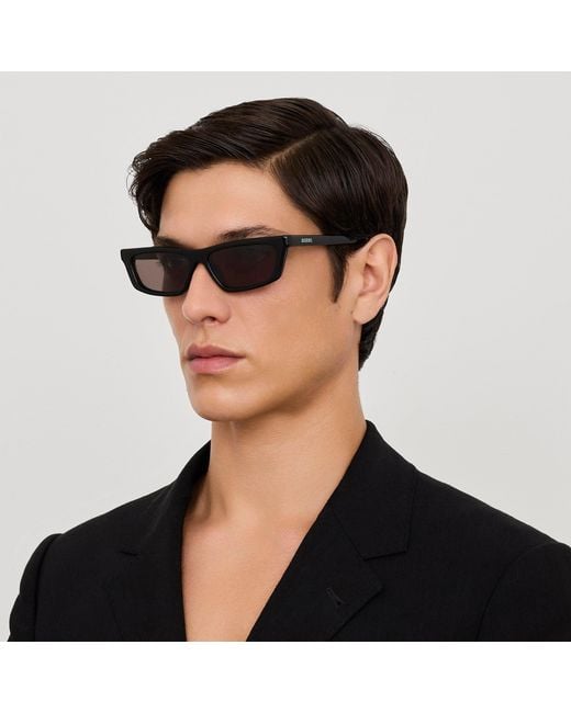 Jacquemus Brown Trapezi Sunglasses