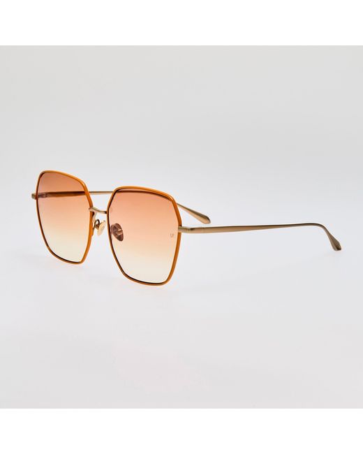 Linda Farrow Brown Darcie Sunglasses