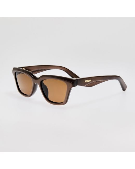 Jacquemus Brown Carre Sunglasses