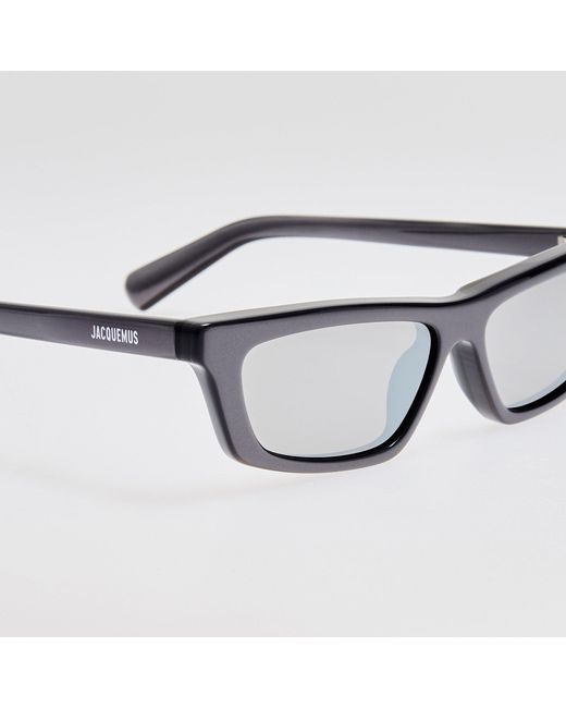 Jacquemus Gray Trapezi Sunglasses
