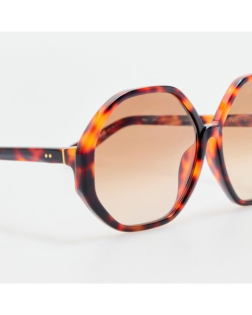 Linda Farrow Brown Paloma Sunglasses